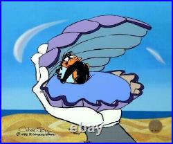 Chuck Jones Mine Mine MineHand Signed painted Looney Tunes Daffy Duck Sericel