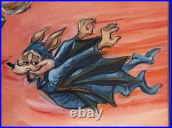 Chuck Jones Near Miss Wile E Coyote Road Runner Giclee 178/250 Framed COA