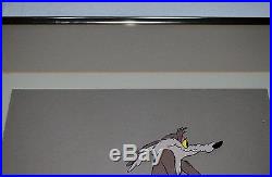 Chuck Jones Original Production Cel Wile E Coyote Signed Hand Painted Dated 1980