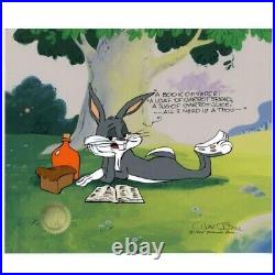 Chuck Jones Poetic Bugs Bunny Hand Signed painted Looney Tunes cel COA