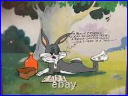 Chuck Jones Poetic Bugs Bunny Hand Signed painted Looney Tunes cel COA