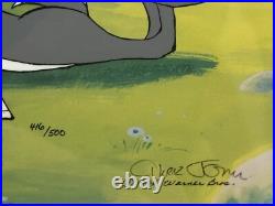Chuck Jones Poetic Bugs Bunny Hand Signed painted Looney Tunes cel COA