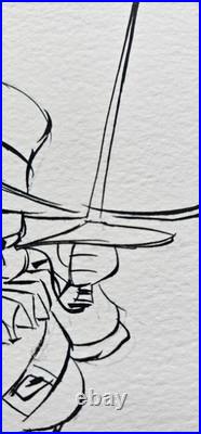 Chuck Jones Porkthos Hand Signed 32/100 Three Musketeers animation Porky Pig art