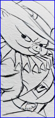 Chuck Jones Porkthos Hand Signed 32/100 Three Musketeers animation Porky Pig art