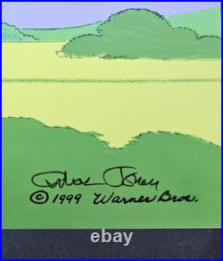 Chuck Jones Porkthos Hand Signed 32/100 painted Looney Tunes Porky Pig sericel