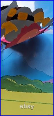 Chuck Jones Porkthos Hand Signed 32/100 painted Looney Tunes Porky Pig sericel