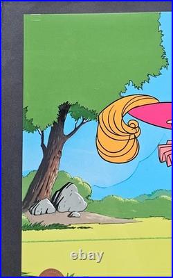 Chuck Jones Porkthos Hand Signed 32/100 painted Looney Tunes Porky Pig sericel