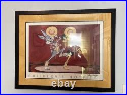 Chuck Jones Rare Children's Hospital Bugs &Daffy Curtain Call Signed & 50/1000