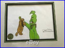 Chuck Jones Rare Set Of 6 Signed Animation Cels And Drawings Grinch/max