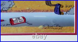 Chuck Jones Road Runner & Coyote Acme Bird Seed Hand Signed painted Framed cel