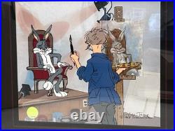 Chuck Jones SIGNED Bugs Bunny Grey Hare Ltd Ed 350 Cel n Print MINT VERY RARE