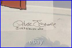 Chuck Jones SIGNED Bugs and Gulli-bull Hand-inked Ltd Ed. Sericel 98/750