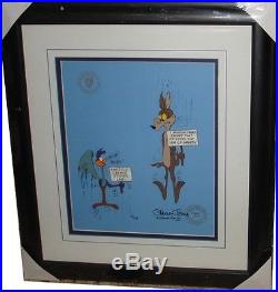 Chuck Jones SIGNED Fastest With The Mostest Gravity Limited Ed Cel Warner Bros