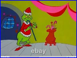 Chuck Jones SIGNED How The Grinch Stole Christmas Production Cel from 1966
