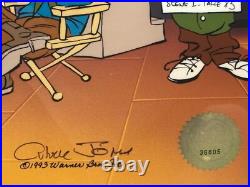 Chuck Jones SIGNED Mark of Zero Hand Painted LE Cel COA # 653/750