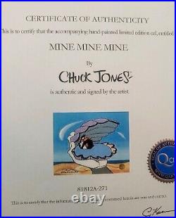 Chuck Jones SIGNED Mine, Mine, Mine Hand-inked Ltd Ed. Sericel 271/500