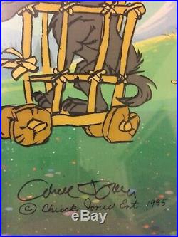 Chuck Jones SIGNED Peter and the Wolf Limited Edition Hand Painted Sericel