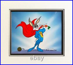 Chuck Jones SIGNED Super Bugs Bunny Ltd Ed Cel of 200 Looney Tunes WB 1999 OHC