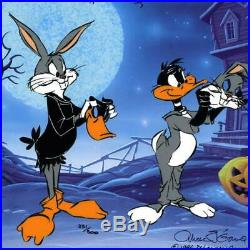 Chuck Jones SIGNED Trick Or Treat Hand Painted Limited Edition Sericel COA