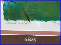 Chuck Jones SIGNED Vincent Van Coyote Limited Edition Stone Lithograph COA