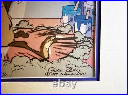 Chuck Jones SIGNED Wile E Coyote Ltd Ed Cel of 250 Looney Tunes WB 1999 OHC
