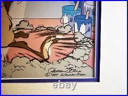 Chuck Jones SIGNED Wile E Coyote Ltd Ed Cel of 250 Looney Tunes WB 1999 OHC