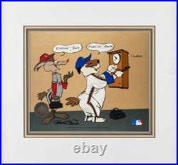 Chuck Jones SIGNED Wile Sam MLB Baseball Lt Ed Cel Looney Tunes WB 1991 OH