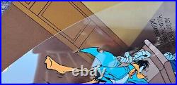 Chuck Jones Santa on Trial Daffy Hand Signed painted Looney Tunes cel COA