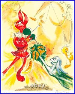 Chuck Jones Signed 14-Carrot Offering Bugs Tweety 1990 WB Lt Ed Litho of 350 OH