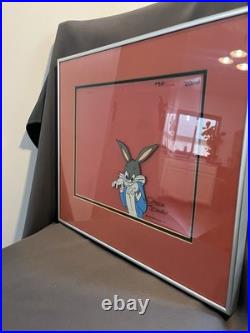 Chuck Jones Signed AUTHENTICATED Bugs Bunny Cel Hand Painted Pro Framed 1979 Chuck Jones Signed AUTHENTICATED Bugs Bunny Cel Hand Painted Pro Framed 1979