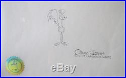 Chuck Jones Signed Animation Cel And Drawing Limited Edition 1/1 1993 Coa