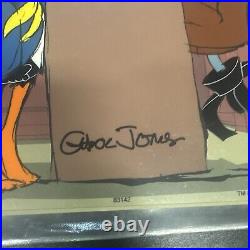 Chuck Jones Signed Animation Cel Approach The Bench Looney Tunes Warner Bros COA