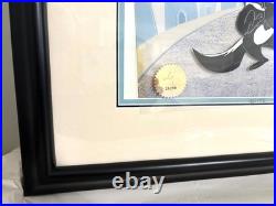 Chuck Jones Signed Animation Cel Pepe Le Pew She Is Shy LE CoA Framed