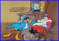Chuck Jones Signed Animation Cel Santa on Trial Looney Tunes Warner Bros COA