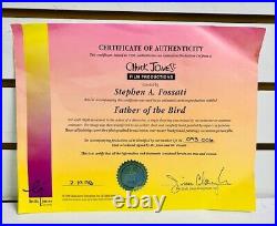 Chuck Jones Signed & Authenticated Animation Production Cel Father of the Bird