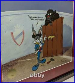 Chuck Jones Signed Bugs Bunny Gulli-Bull Warner Bros Artist Proof Animation Cel
