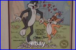 Chuck Jones Signed Bugs Bunny Ltd Edition Animation Cel Birthday Card to Linda