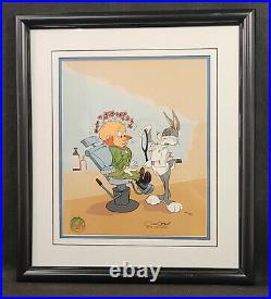 Chuck Jones Signed Bugs Bunny Warner Bros. Limited Ed. Rabbit Of Seville III