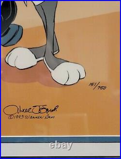 Chuck Jones Signed Bugs Bunny Warner Bros. Limited Ed. Rabbit Of Seville III