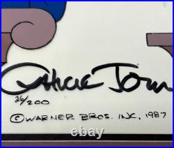 Chuck Jones Signed Cel Contempt of Court 26/200 with Bugs Bunny Daffy Duck 1987