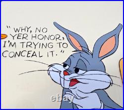 Chuck Jones Signed Cel Contempt of Court 26/200 with Bugs Bunny Daffy Duck 1987