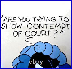 Chuck Jones Signed Cel Contempt of Court 26/200 with Bugs Bunny Daffy Duck 1987