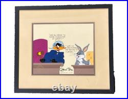 Chuck Jones Signed Cel Contempt of Court 26/200 with Bugs Bunny Daffy Duck 1987