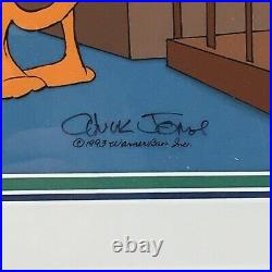 Chuck Jones Signed Cel Dethpicable Courtroom WB Looney Tunes Bugs Daffy Elmer