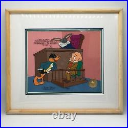 Chuck Jones? Signed? Cel Dethpicable Courtroom WB Looney Tunes Bugs Daffy Elmer