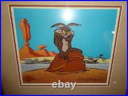 Chuck Jones Signed Cel-wile Coyote &roadrunner I Think Therefore I Acme 89/201