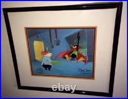 Chuck Jones Signed Daffy Duck Cel Daffy Duck The Mad Scientist Dr Hi Warner Bros
