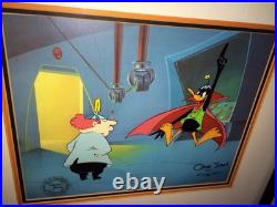 Chuck Jones Signed Daffy Duck Cel Daffy Duck The Mad Scientist Dr Hi Warner Bros