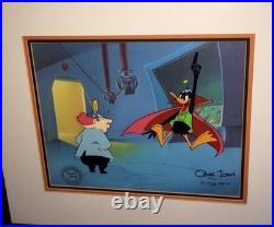 Chuck Jones Signed Daffy Duck Cel Daffy Duck The Mad Scientist Dr Hi Warner Bros