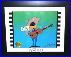 Chuck Jones Signed Daffy Duck Cel Sound Please Rare Limited Edition Cell